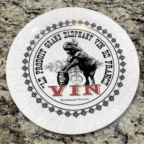 Set Of 4 Pottery Barn Paris France Cocktail Salad/Dessert Plates 8” RARE in Box - Picture 4 of 8